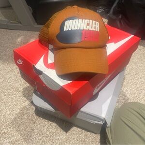 Moncler Tan Cap with Logo